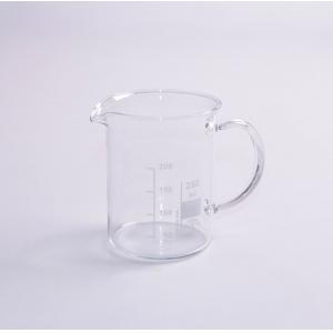 Bécher forme basse, avec graduation et bec verseur Vaso Boro 3.3, 250 ml, avec anse