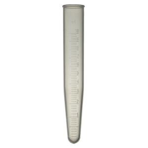 Tube à centrifuger PP, Ø 16 x 110 mm À fond conique, transparent, autoclavable jusqu'à 121 °C