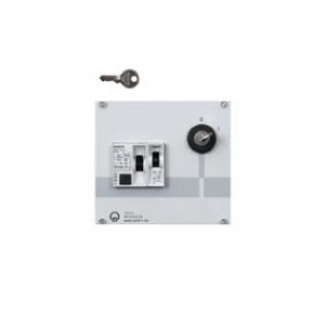 Module alimentation 230V avec interupteur à clef, disjoncteur 30 mA